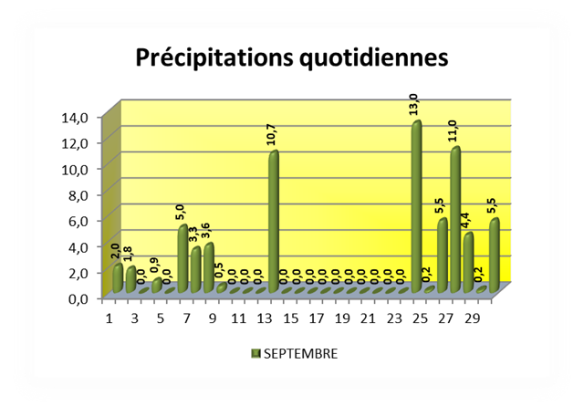 VOEU Précipitations quotidiennes