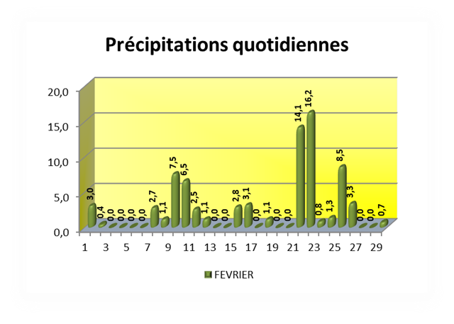 VOEU Précipitations quotidiennes