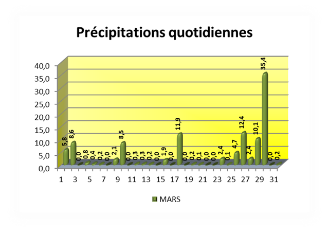 VOEU Précipitations quotidiennes