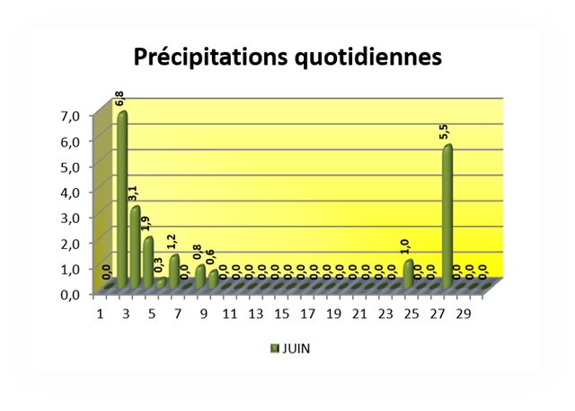 SEMOUSSAIS Pr&eacute;cipitations quotidiennes